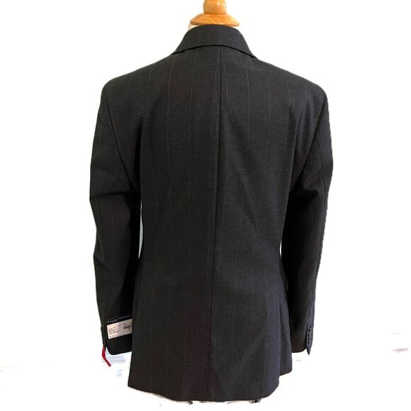 NWT! RTL $200 J Ferrar Mens 40SH Charcoal Sport Coat Jacket Slim Ultra Comfort - Picture 5 of 11